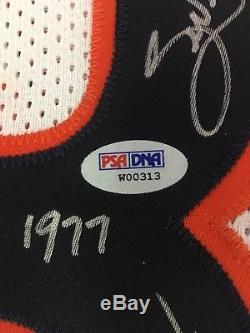 Bears Walter Payton Auto Autograph Signed 5 Stat Inscription Jersey PSA DNA COA