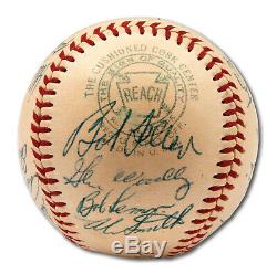 Beautiful 1956 Cleveland Indians Team Signed AL Baseball PSA DNA COA