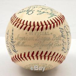 Beautiful 1956 Cleveland Indians Team Signed AL Baseball PSA DNA COA