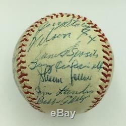 Beautiful 1957 Chicago White Sox Team Signed Baseball Nellie Fox PSA DNA COA