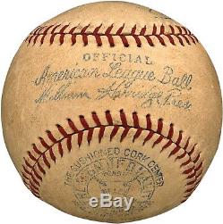 Beautiful Lou Gehrig Signed Autographed American League Baseball PSA DNA COA