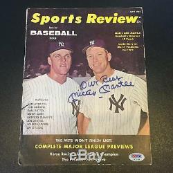 Beautiful Mickey Mantle Signed 1962 Sports Magazine With Roger Maris PSA DNA COA