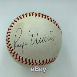 Beautiful Roger Maris & Mickey Mantle Signed Autographed Baseball PSA DNA COA