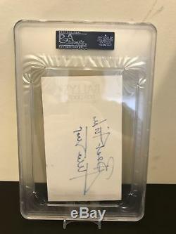 Beautiful Willie Mays Signed Autographed Bally's Casino Card PSA DNA COA