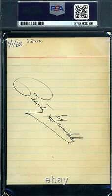 Betty Grable PSA DNA Coa Signed Twice 1950`s Photo Autograph