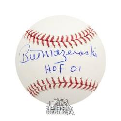 Bill Mazeroski HOF 01 Autographed Official MLB Baseball PSA/DNA COA