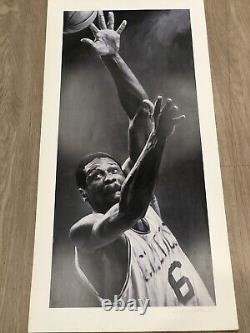 Bill Russell Autographed By Stephen Holland 40x20 Lithograph With COA PSA/DNA