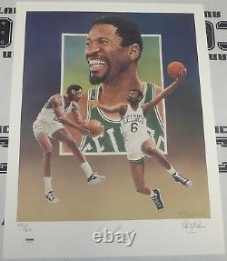 Bill Russell Signed 18x24 Celtics Lithograph PSA/DNA COA Christopher Paluso /600