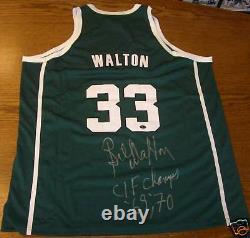 Bill Walton Signed Helix High School Basketball Jersey PSA/DNA COA Autograph HOF