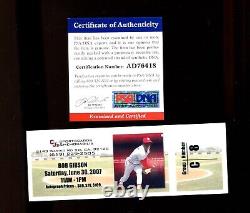 Bob Gibson signed 11x14 photo autograph auto PSA/DNA COA with ticket & top loader