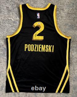 Brandin Podziemski Signed Autographed Golden State Warriors Jersey PSA/DNA COA