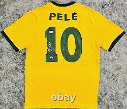 Brazil Pele Authentic Signed Soccer Jersey Autographed Beckett & PSA DNA ITP COA