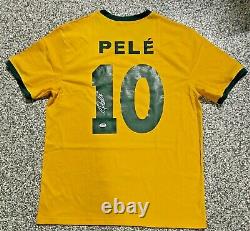 Brazil Pele Authentic Signed Soccer Jersey Autographed PSA DNA COA