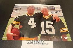 Brett Favre & Bart Starr Signed Photo 16x20 Packers Autograph PSA/DNA COA