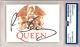 Brian May Signed Queen Band Logo Picture Cut Psa Dna Coa Authentic Autographed