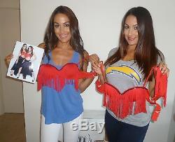 Brie The Bella Twins Signed WWE Photo Shoot Worn Used Bra PSA/DNA COA Diva Ring