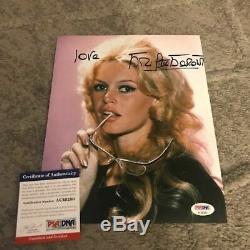 Brigitte Bardot signed 8x10 Photo PSA DNA CoA