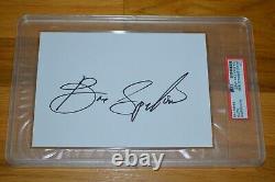 Bruce Springsteen Autographed 5x7 Cut Encapsulated PSA/DNA COA