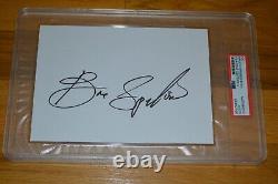Bruce Springsteen Autographed 5x7 Cut Encapsulated PSA/DNA COA