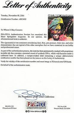 Bruce Springsteen Signed Time Magazine PSA DNA COA LOA Autograph October 27 1975