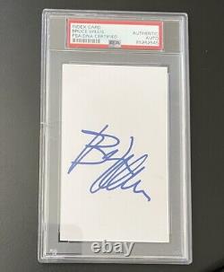 Bruce Willis Die Hard SIGNED CARD SLAB AUTOGRAPH PSA COA PSA/DNA