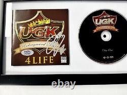 Bun B Signed UGK Underground Kingz 4 Life CD Booklet Framed With PSA/DNA COA