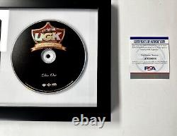 Bun B Signed UGK Underground Kingz 4 Life CD Booklet Framed With PSA/DNA COA