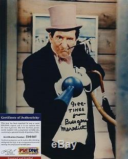 Burgess Meredith Color Photo Penguin Batman Signed Autographed Psa/dna Coa