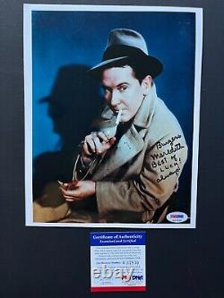 Burgess Meredith Rare autographed signed Street of Chance 8x10 photo PSA/DNA coa