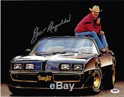 Burt Reynolds Signed 11x14 Smokey and the Bandit Photo On Trans Am PSA/DNA COA