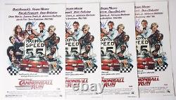 Burt Reynolds Signed Cannonball Run 11x17 Poster Photo PSA/DNA COA Movie Picture