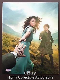 Caitriona Balfe & Sam Heughan Signed 11x14 Photo Psa Dna Coa Cast Outlander