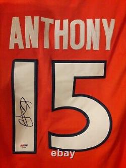 Carmelo Anthony Signed Syracuse Orangemen Custom Jersey Sz XL Psa Dna Coa