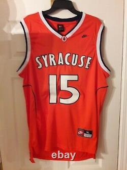 Carmelo Anthony Signed Syracuse Orangemen Custom Jersey Sz XL Psa Dna Coa