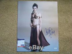 Carrie Fisher 16x20 Return of the Jedi Autograph Princess Leia PSA DNA COA