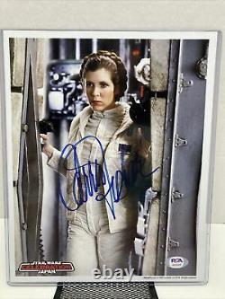 Carrie Fisher Signed 8x10 Celebration Japan PSA/DNA & OPX COA STAR WARS 2008