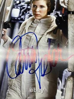 Carrie Fisher Signed 8x10 Celebration Japan PSA/DNA & OPX COA STAR WARS 2008