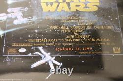 Carrie Fisher Signed Star Wars 24x36 Poster Autograph 1997 Psa/dna Coa Jb2156