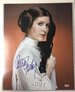 Carrie Fisher signed auto autograph 16x20 photo PSA/DNA COA Star Wars Leia