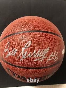 Celtics Bill Russell Signed Basketball Inscribed #6 PSA-DNA COA