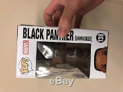 Chadwick Boseman Signed Black Panther Unmasked Funko 138 Psa Dna Coa Rare