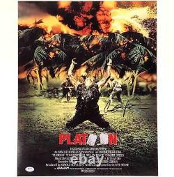 Charlie Sheen autograph Platoon signed 16x20 movie poster photo PSA/DNA COA