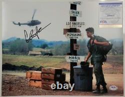 Charlie Sheen signed 11x14 photo Platoon autograph PSA/DNA COA