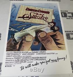 Cheech Marin & Tommy Chong Signed Up In Smoke 24x36 Poster PSA/DNA COA Autograph