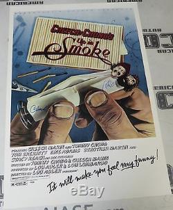 Cheech Marin & Tommy Chong Signed Up In Smoke 24x36 Poster PSA/DNA COA Autograph