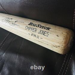Chipper Jones Game Used Baseball Bat PSA/DNA COA, 2008 Season, Silver Slugger