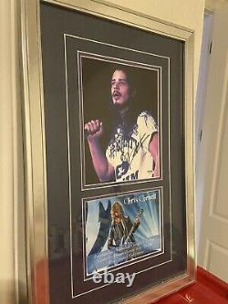Chris Cornell signed 8x10 photo in person PSA DNA COA Custom Matted Framed