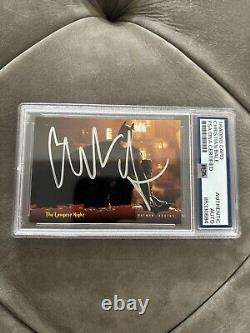 Christian Bale Signed Autographed 2005 Topps Rookie Card Psa DNA Coa Batman