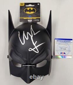 Christian Bale signed Batman The Dark Knight Mask Prop Autograph PSA/DNA COA