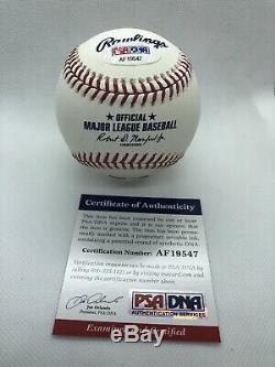Christian Yelich Signed Baseball ROMLB PSA/DNA COA #22 Milwaukee Brewers MVP